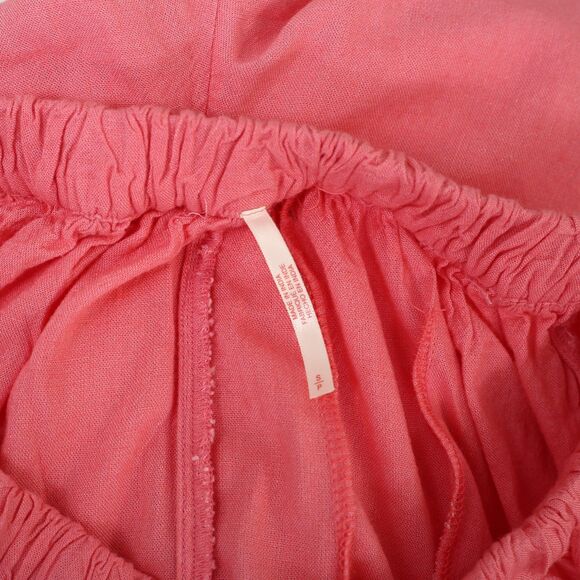 Free People Free-est Quinn Pants Harem Slouchy Wide Leg Billowy Pink S 283471 - Picture 5 of 5